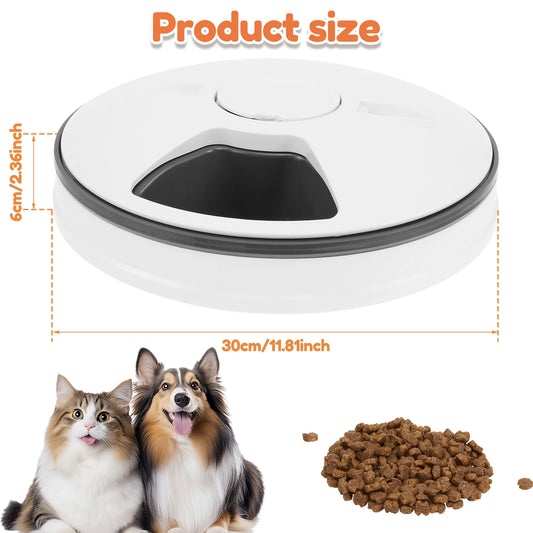 6 Meals Pet Food Dispenser